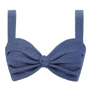 Montce Sky Sparkle Hayden bikini top and tie up bikini bottom, medium, NWT